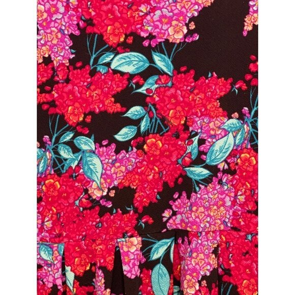 LULAROE "Simply Comfortable" Dress Size Small Floral Multicolor‎ Pockets Stretch - Picture 4 of 16